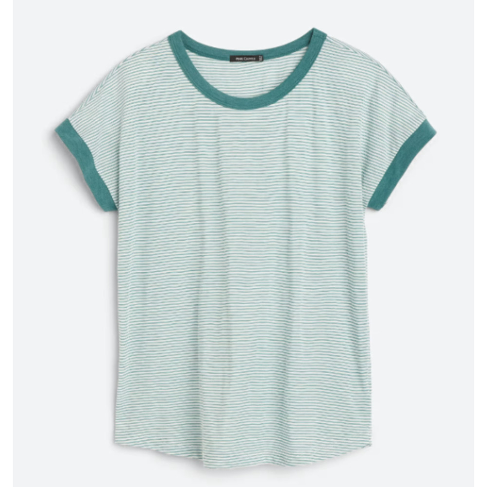 NWT Womens XL Pink Clover Elysia Teal Green Short Sleeve Knit Top Rayon TeeShirt